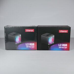 2x Ulanzi L2 RGB COB Magnetic Photo Video Light 2878 Rechargeable Full Color Ne